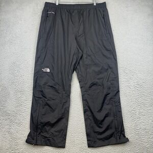 North Face Pants Mens XL Short Black HyVent 2.5L Waterproof Rain Outdoor Hiking